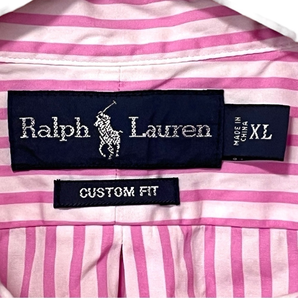 Ralph Lauren Custom Fit Stripe Button Down Shirt - Picture 5 of 10